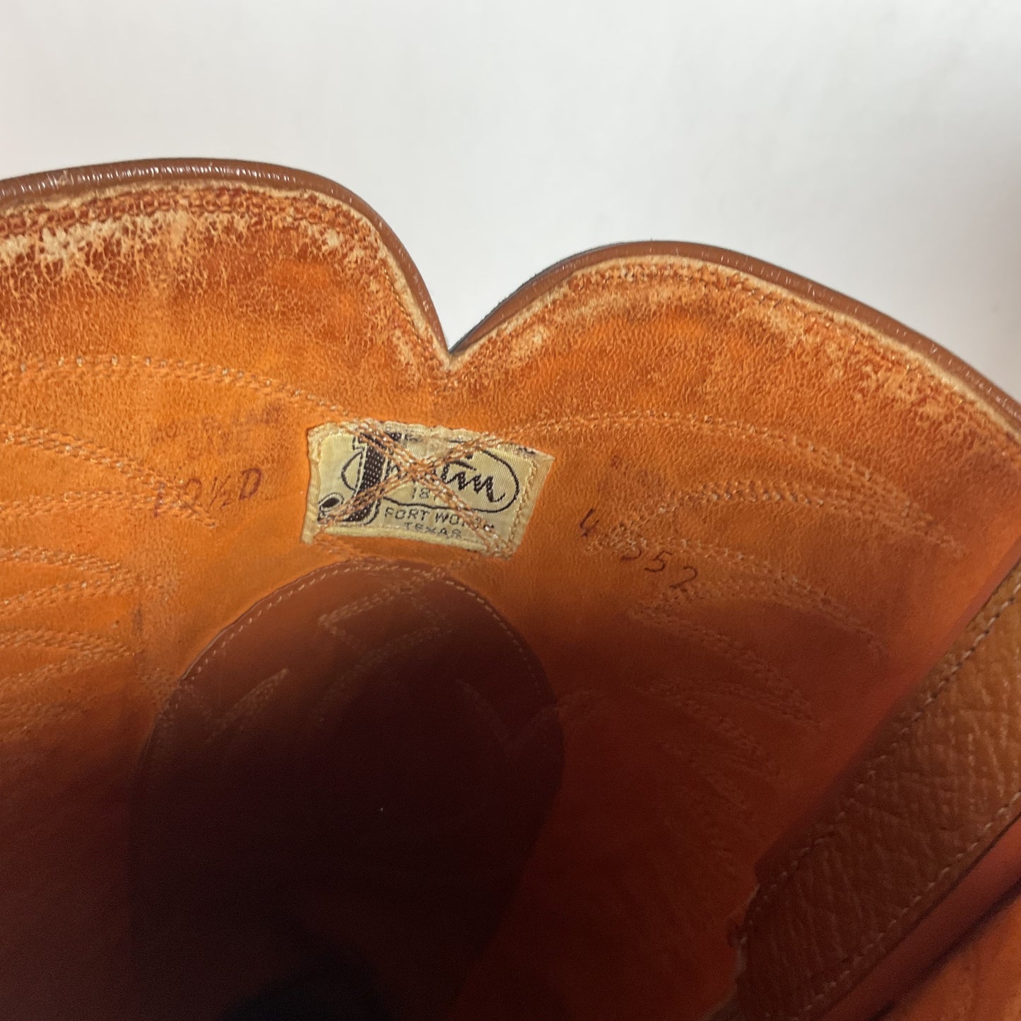 Vintage Justin Algonquin Toe Cowboy Boots | Old Fort Worth Label | Men’s 10.5 D