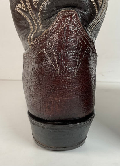 Vintage 1960s Tony Lama Antelope Cowboy Boots 9 B Gold Label Exotic