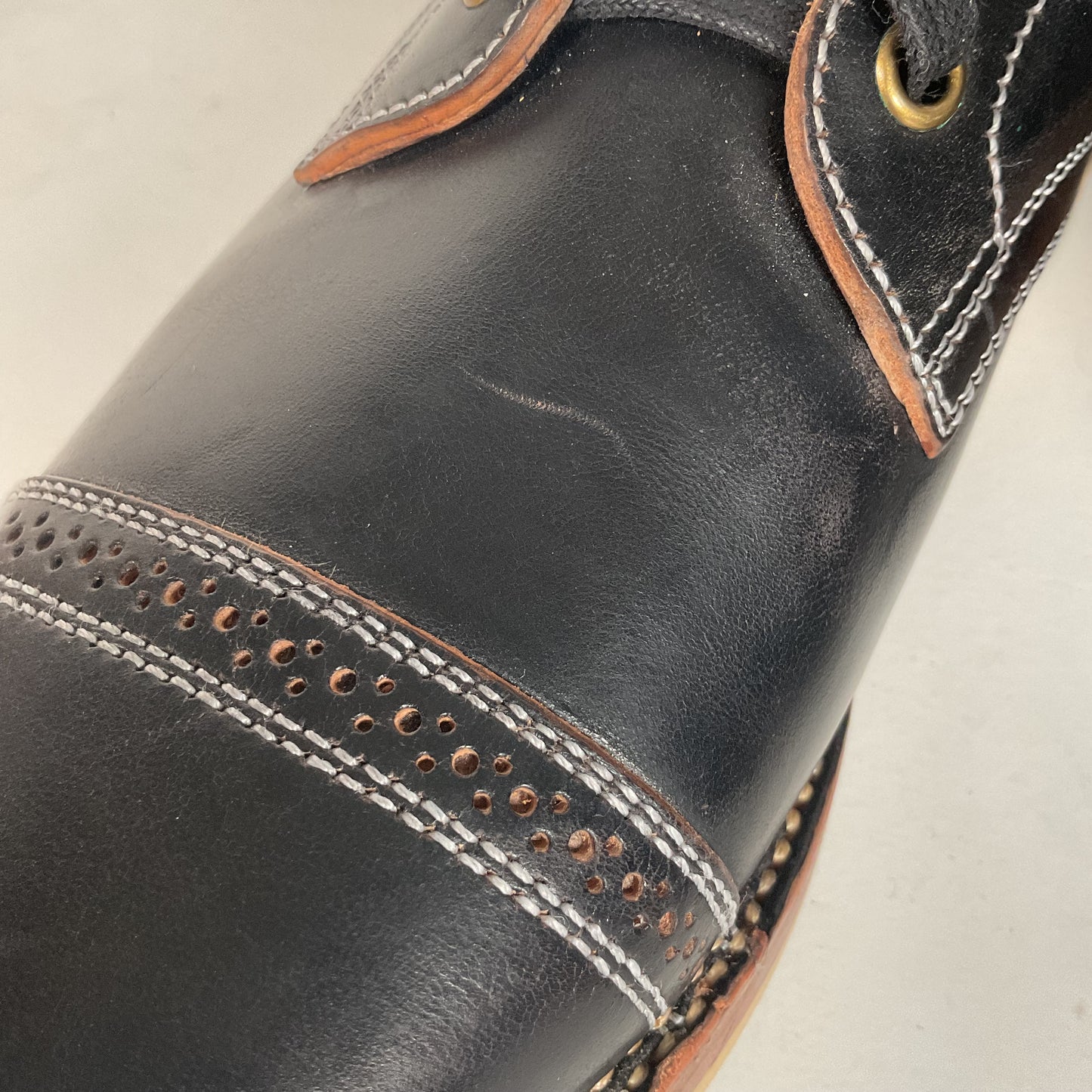 Flame Panda Cap Toe Boots | Lace Up | Custom | Men’s 9.5