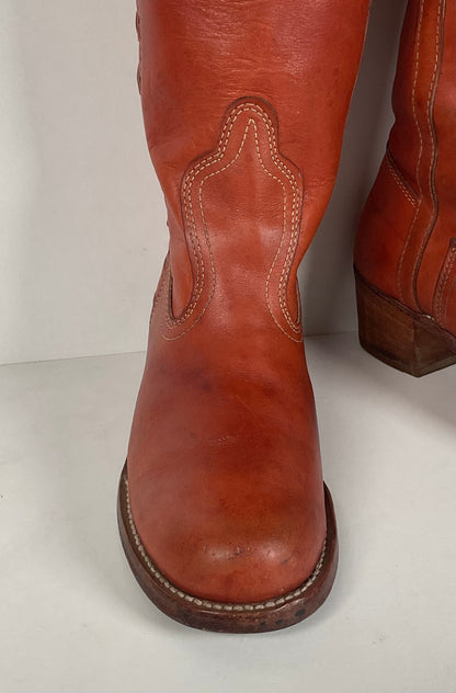 Vintage Dexter Campus Boots | Distressed | Braided | USA Made | Women’s 10 M