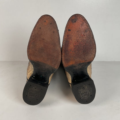 Vintage Tony Lama Python Snakeskin Cowboy Boots | Gold Label | Men’s 7.5 D