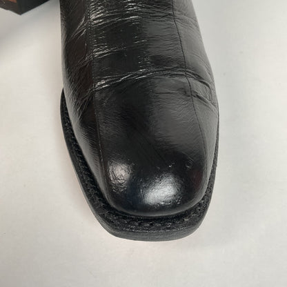Lucchese San Antonio Exotic Eel Cowboy Boots 9 B Vintage French Toe