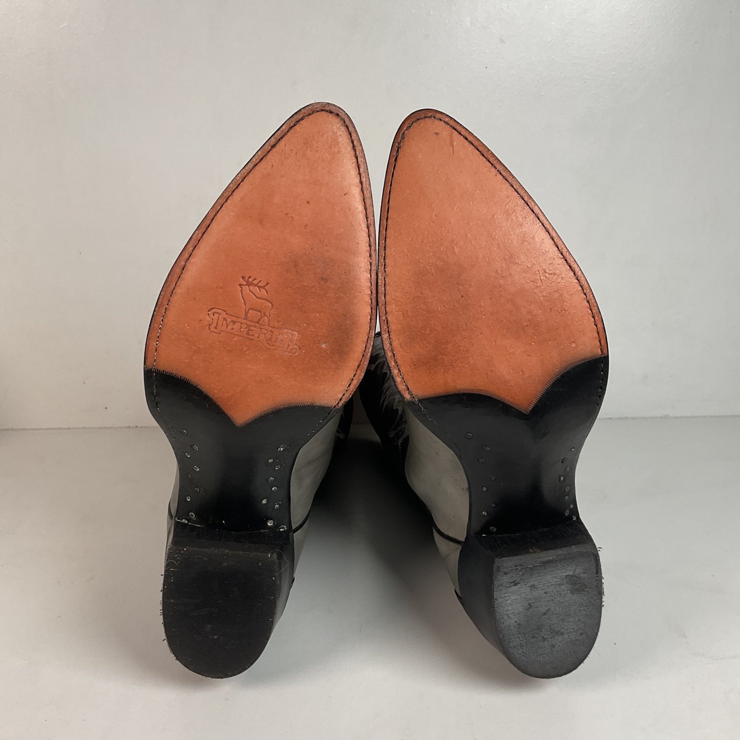 Vintage Imperial Shark Skin Cowboy Boots 10.5 D USA Made Triad