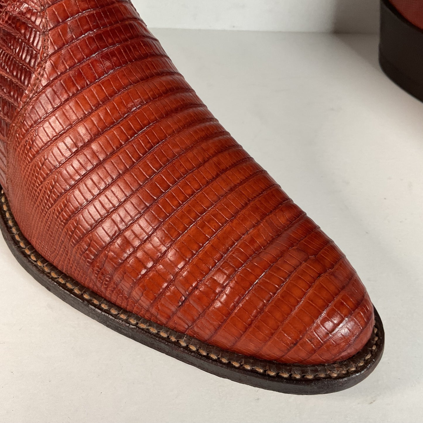 Vintage Tony Lama Teju Lizard Cowboy Boots | Gold Label | Men’s 11 D