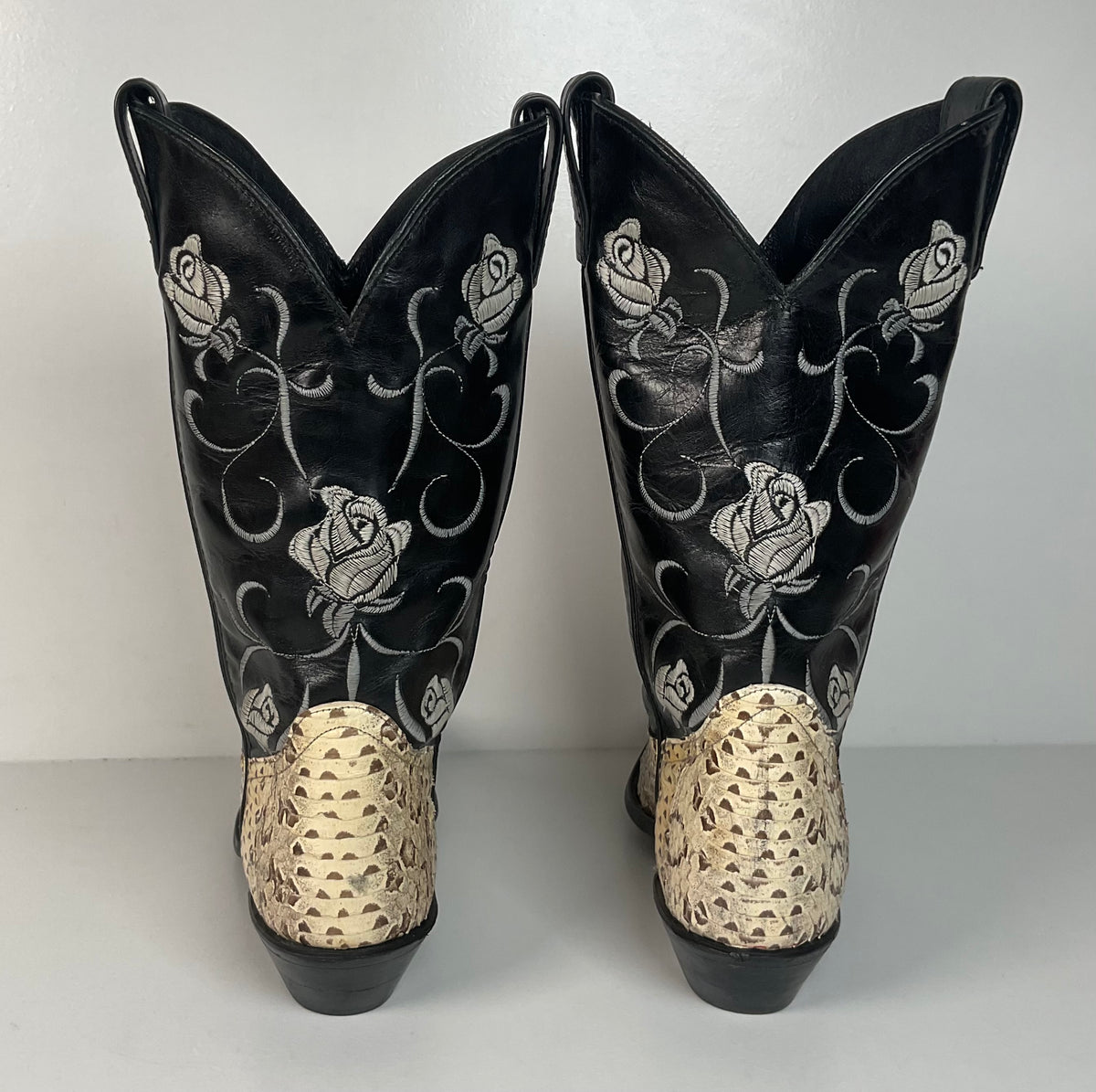 Vintage Code West Viper Snakeskin Cowgirl Boots | Exotic | Women’s 9 M