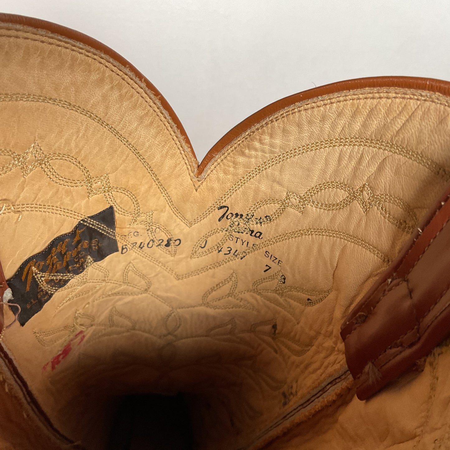 Vintage Tony Lama Teju Lizard Cowboy Boots | Gold Label | Men’s 7 B | Women’s 8