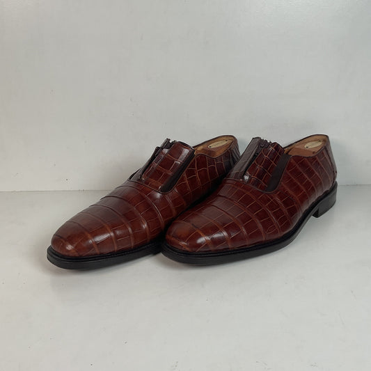 Avventura Exotic Caiman Crocodile Loafers 14 M Zipper