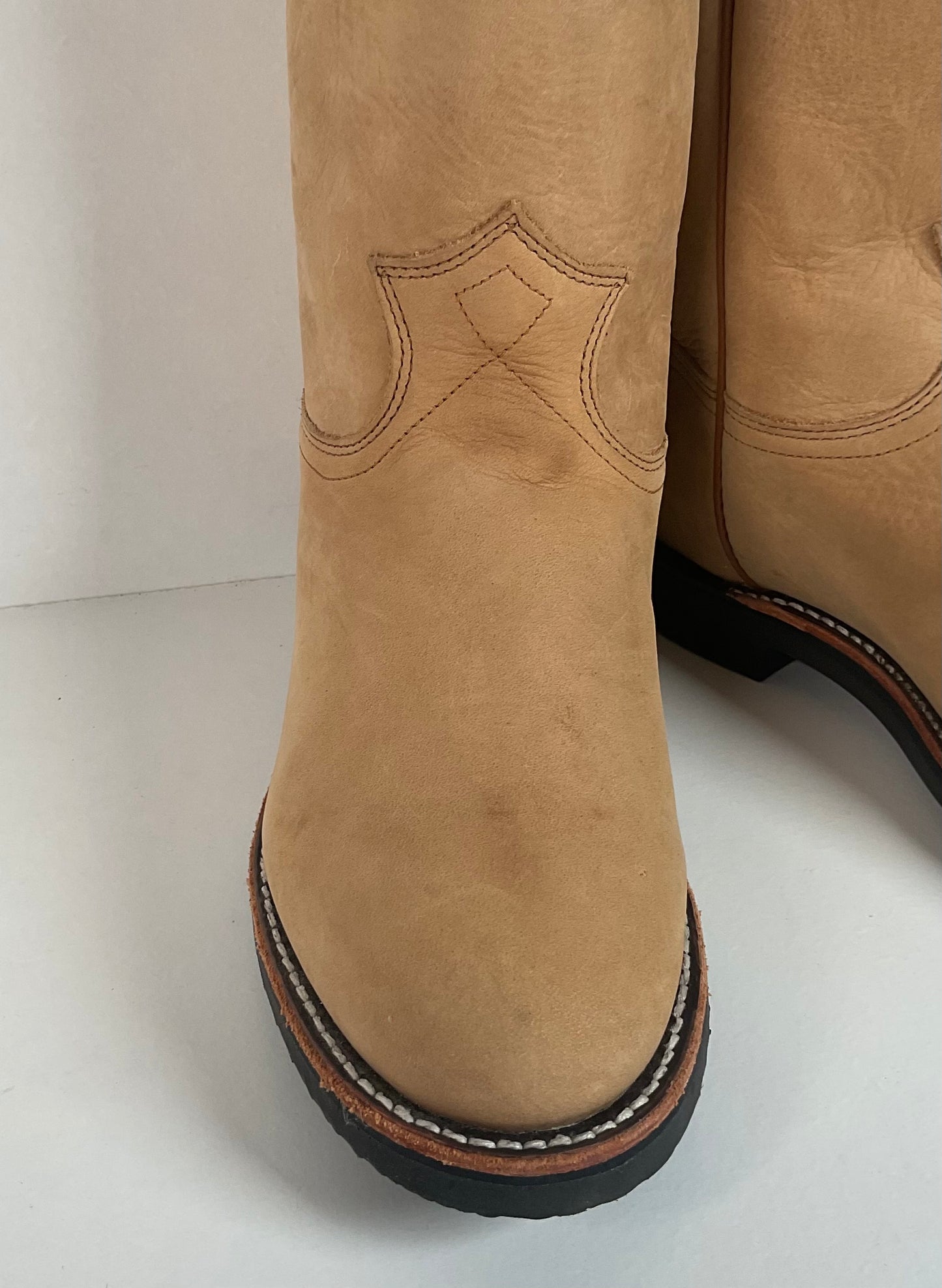 Justin Elk Skin Roper Boots | Tekno Crepe | USA Made | Women’s 7 B