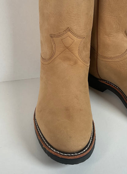 Justin Elk Skin Roper Boots | Tekno Crepe | USA Made | Women’s 7 B