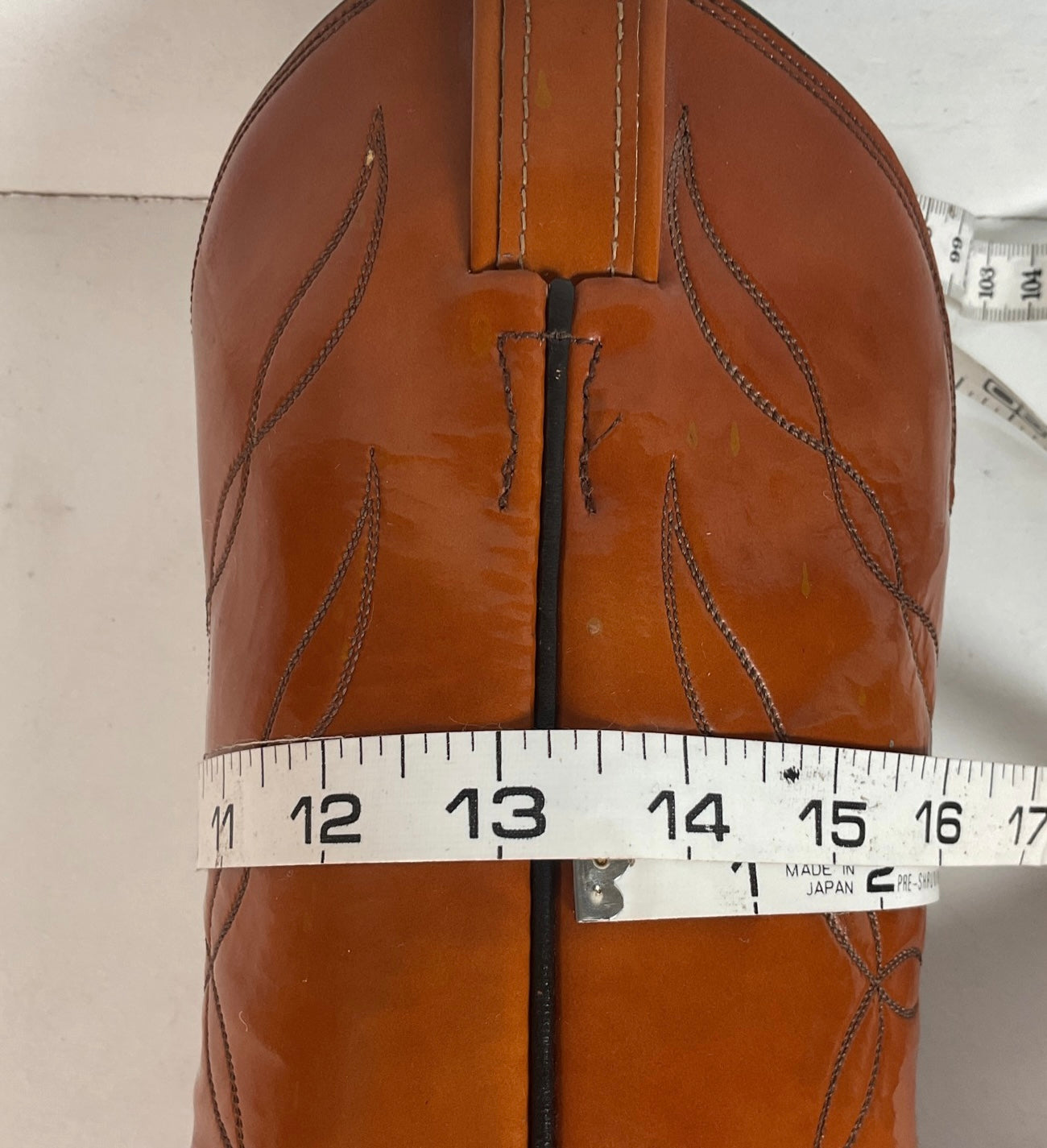 Vintage Tony Lama Patent Leather Cowgirl Boots Men’s 6 | Women’s 7 Gold Label