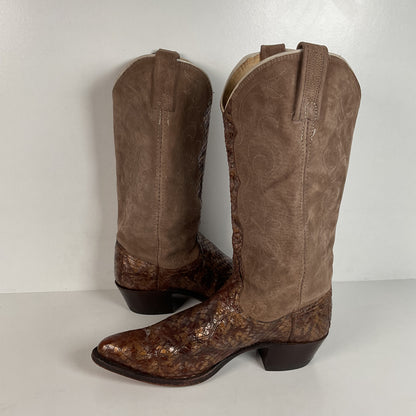 Vintage Dan Post Anaconda Cowgirl Boots | Metallic | USA Made | Women’s 7.5 M