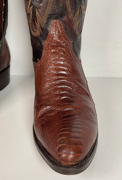 Vintage Cuadra Ostrich Leg Cowboy Boots | Exotic | Men’s 10.5
