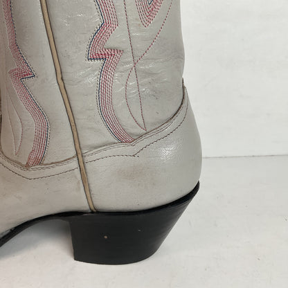 Vintage Panhandle Slim Taupe Cowgirl Boots 7 B Hand Crafted
