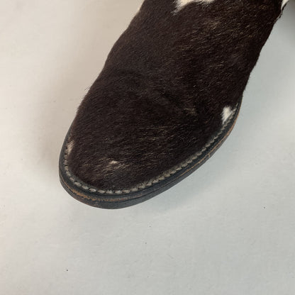 Vintage Larry Mahan Cow Hair Cowgirl Pony Boots 8 B