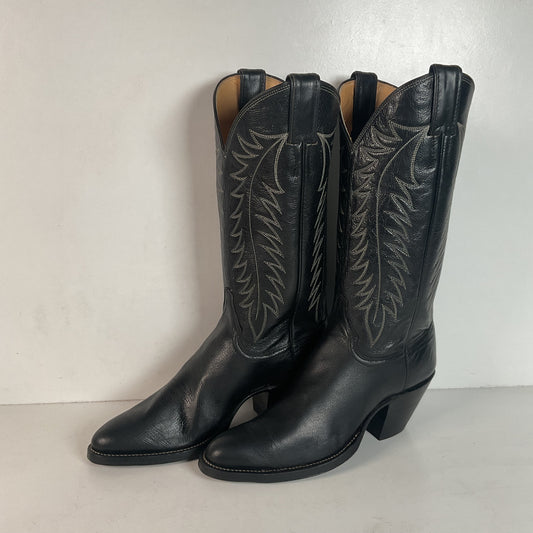 Vintage Justin Pig Skin Cowboy Boots | Wild Boar | USA Made | Men’s 7 D