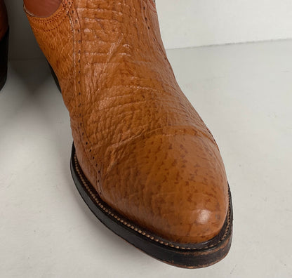 Vintage Shark Skin Cowboy Boots | Exotic | Men’s 9 D
