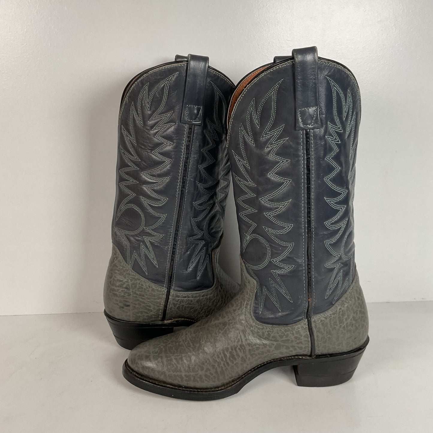 Vintage Red Wing Bullhide Cowboy Boots | USA Made | Grey | Men’s 8.5 D