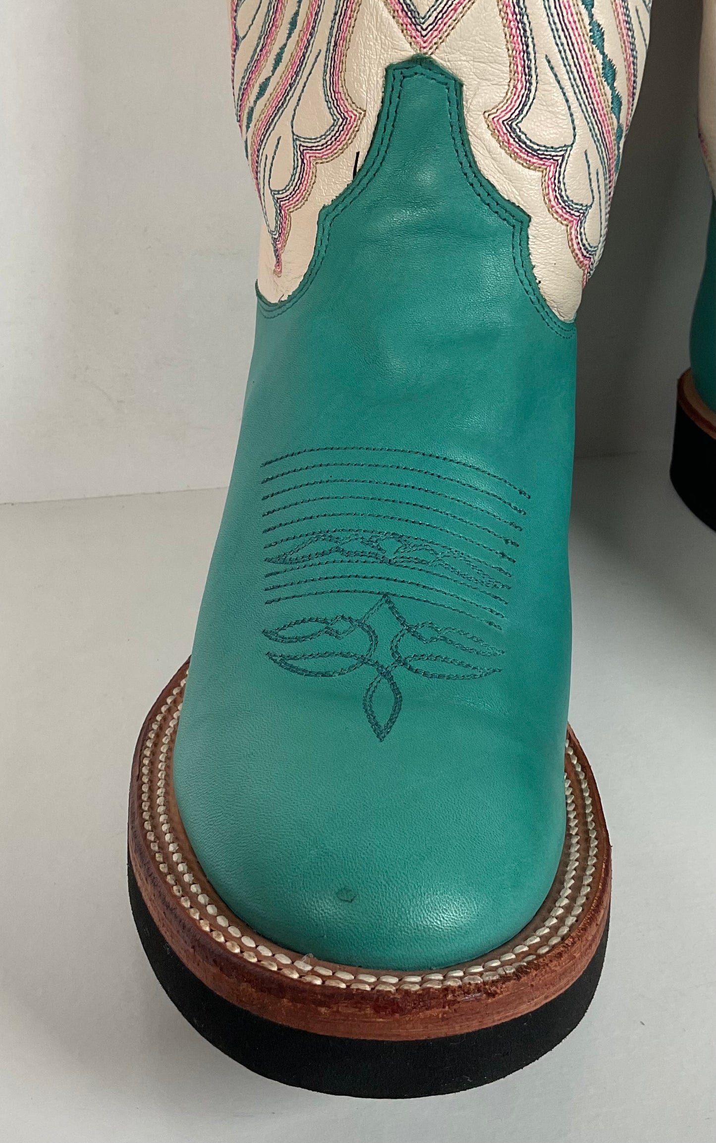Justin Tekno Crepe Cowgirl Boots | USA Made | Turquoise | Women’s 10 B