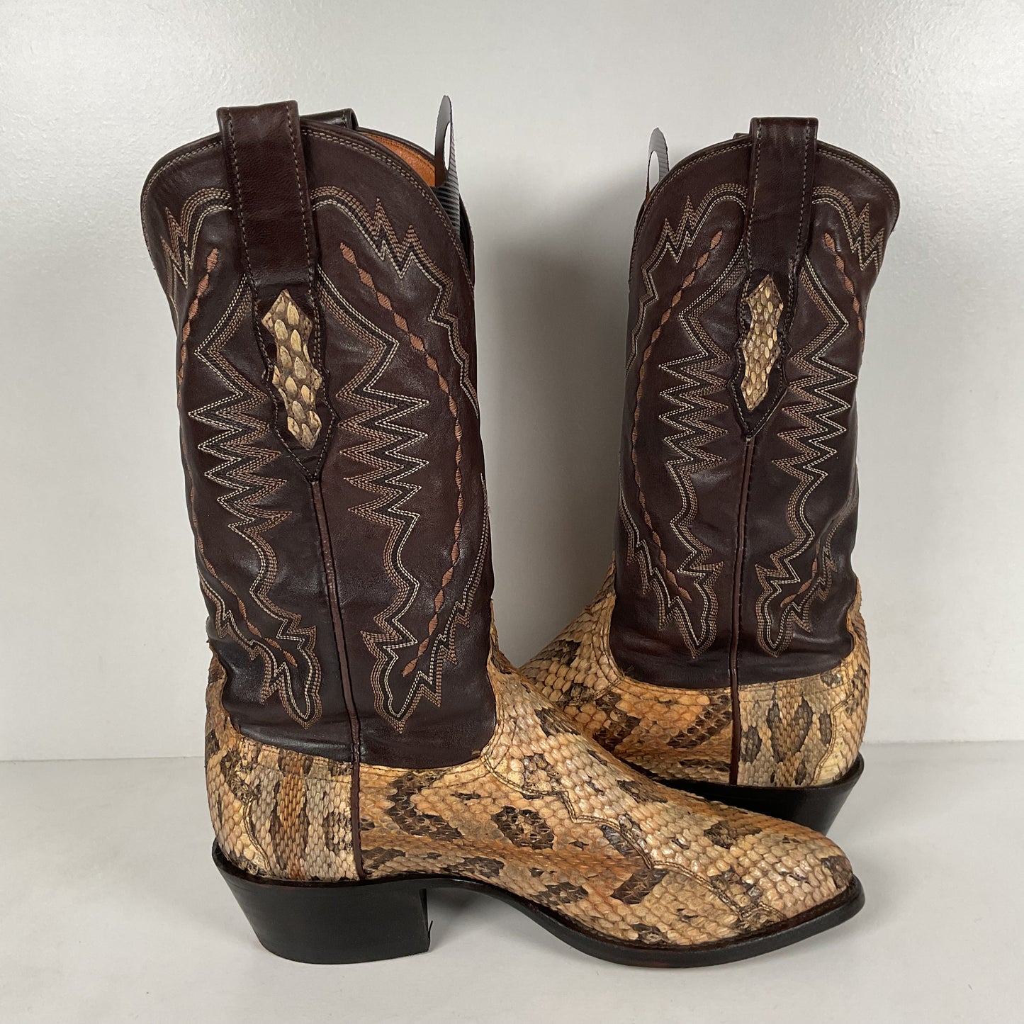 Lucchese 2000 Canebrake Rattlesnake | USA Made | Timber Snakeskin | Men’s 8 D