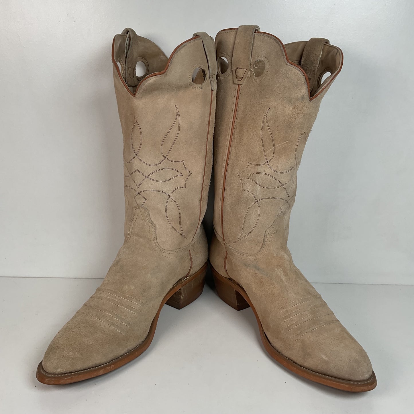 Vintage Levi’s Suede Buckaroo Cowboy Boots 12 M USA Made