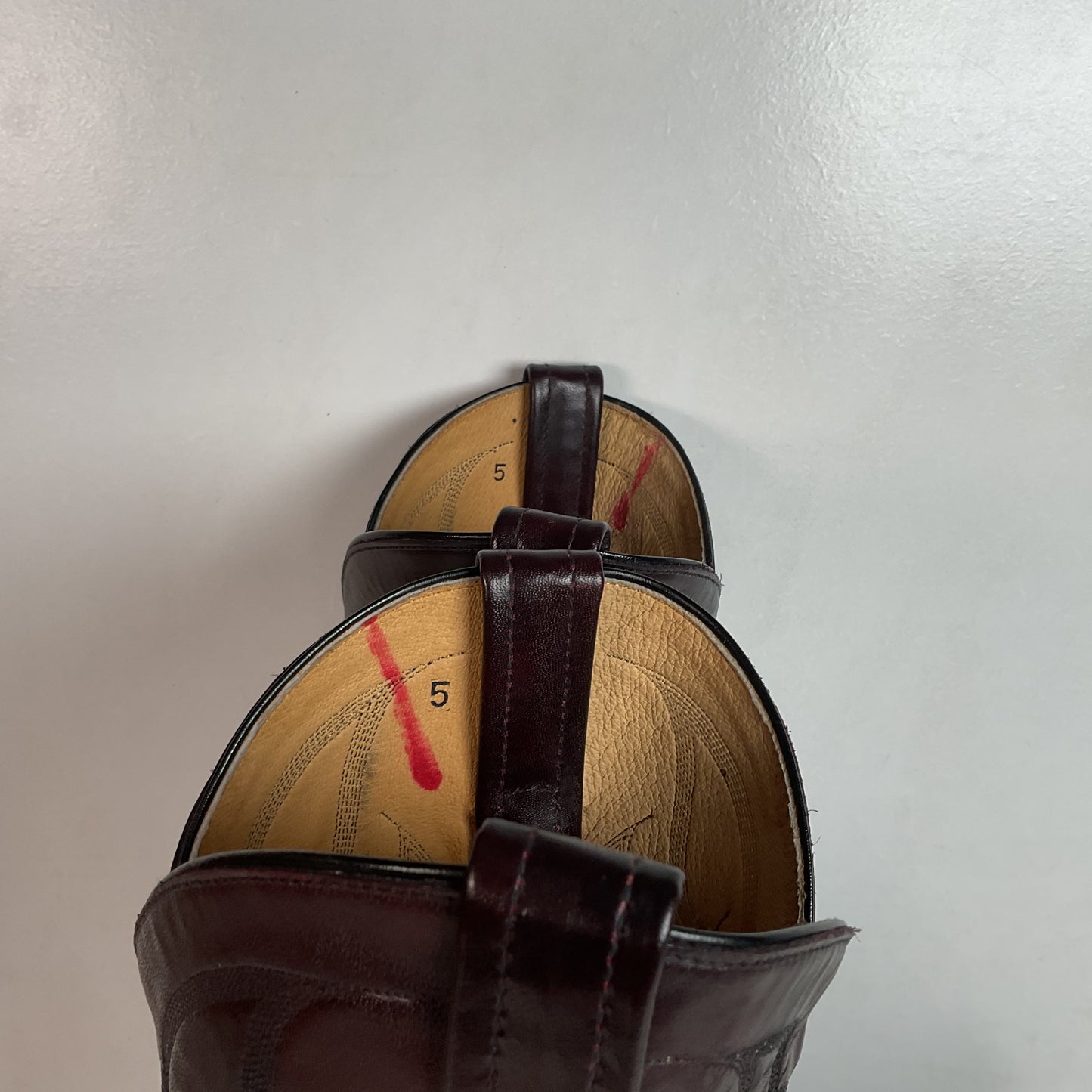 Vintage Tony Lama Cowboy Boots Men’s 9.5 D Black Cherry