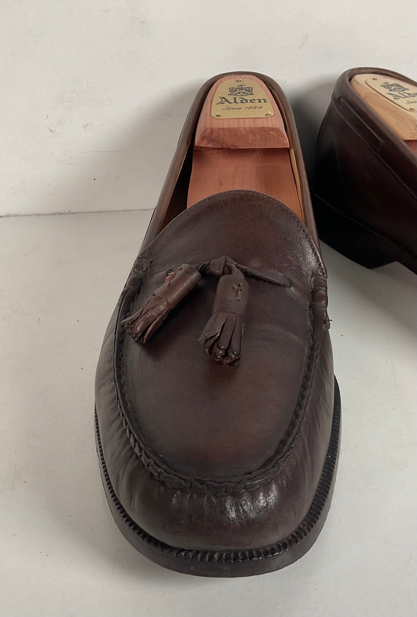 Alden Moccasin Tassel Loafer 10 D Cigar Brown