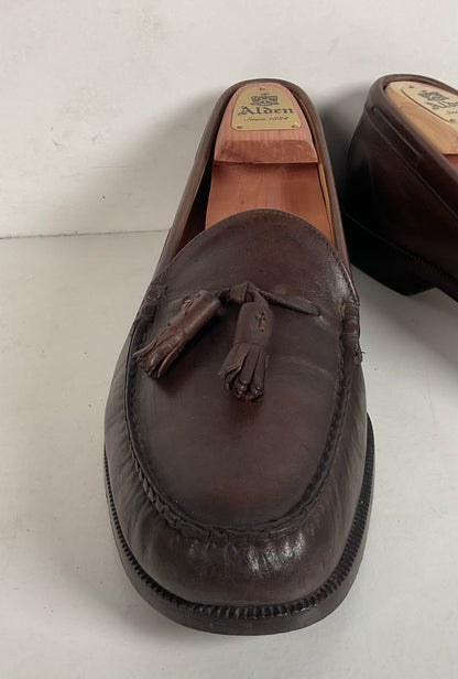 Alden Moccasin Tassel Loafer 10 D Cigar Brown