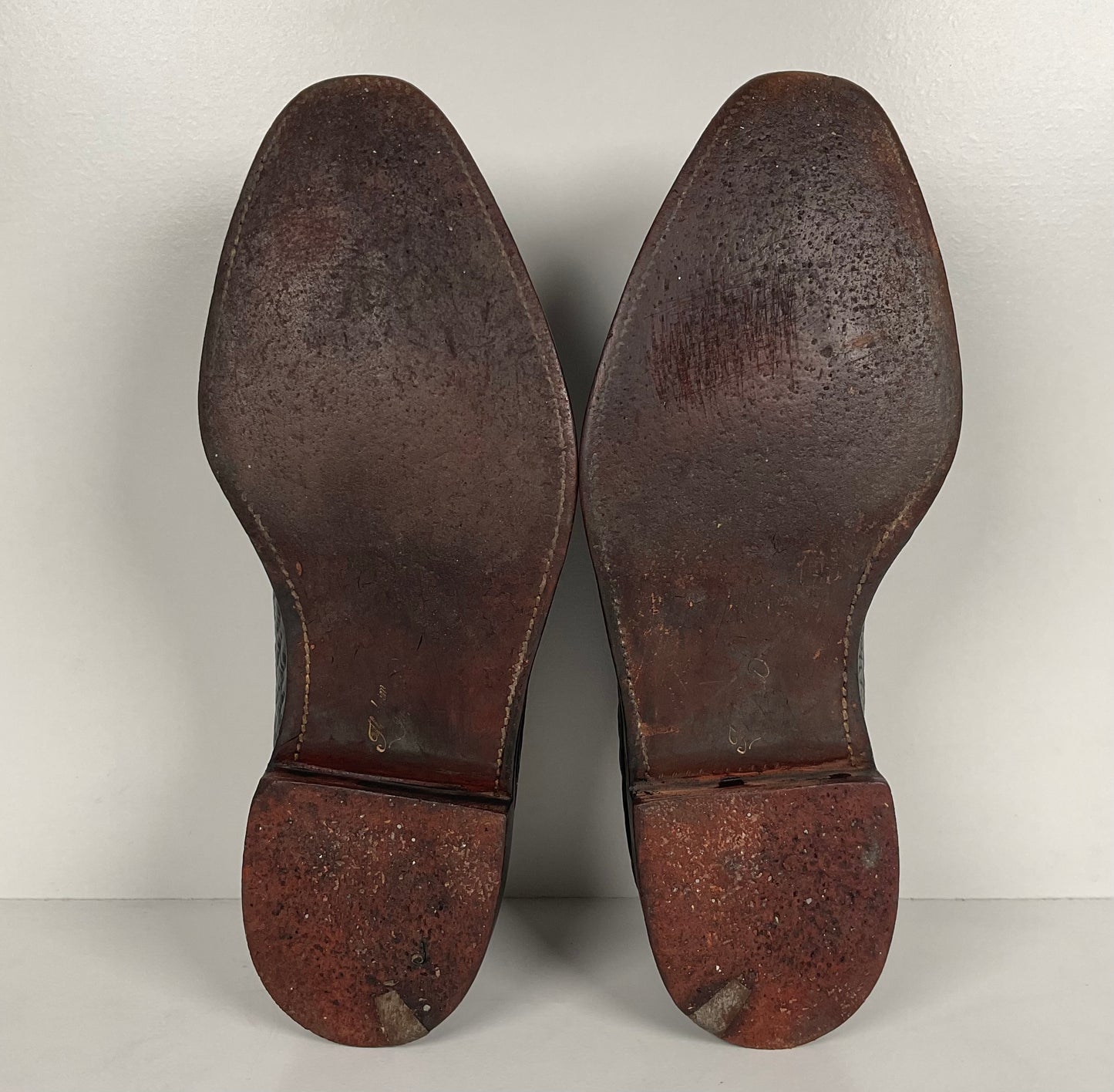 Vintage Florsheim Imperial Derby Shoes | Kenmoor | Exotic Shark | Men’s 8 C