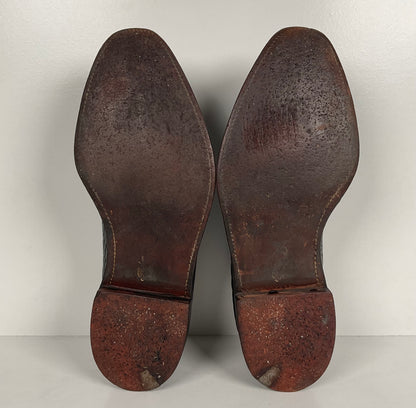 Vintage Florsheim Imperial Derby Shoes | Kenmoor | Exotic Shark | Men’s 8 C