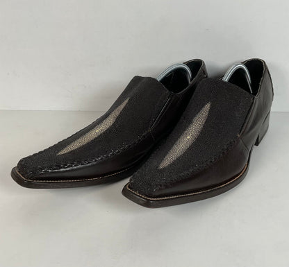 Stingray Mule Clogs | Western | Exotic | Dark Brown | Men’s 9