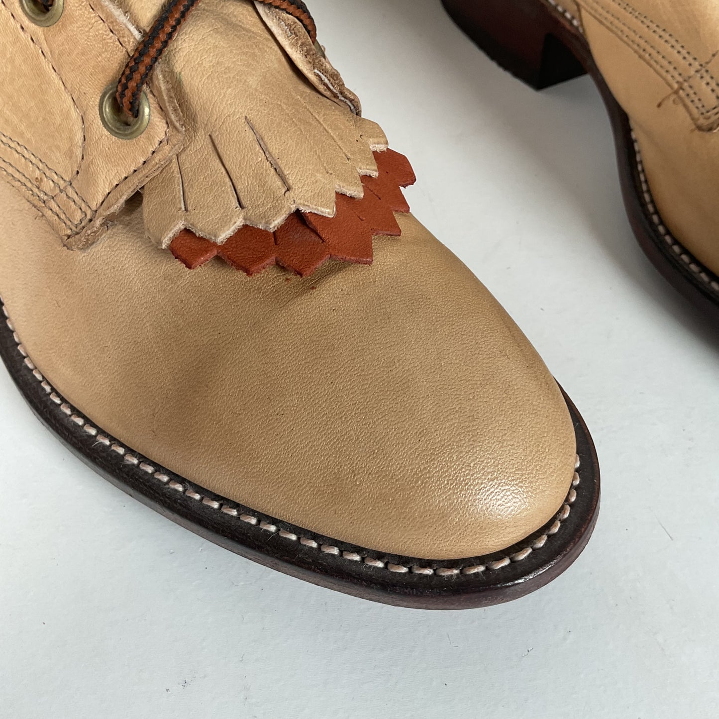 Vintage Larry Mahan Packer Boots | Cowgirl | Lace Up | USA Made | Women’s 8 M