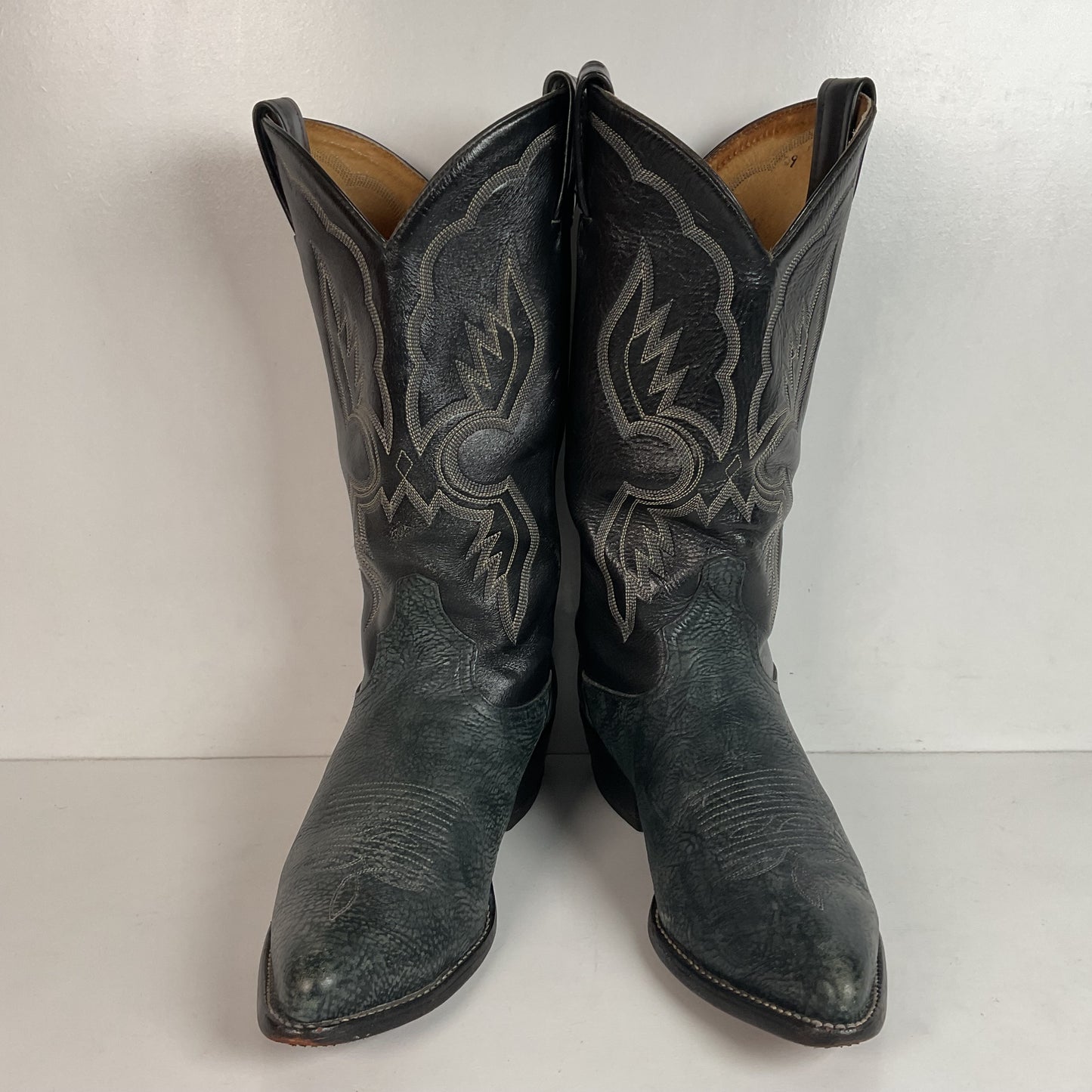 (2) Pairs Of Tony Lama Shoulder Cowboy Boots 8.5 D Style 6252 & 6250