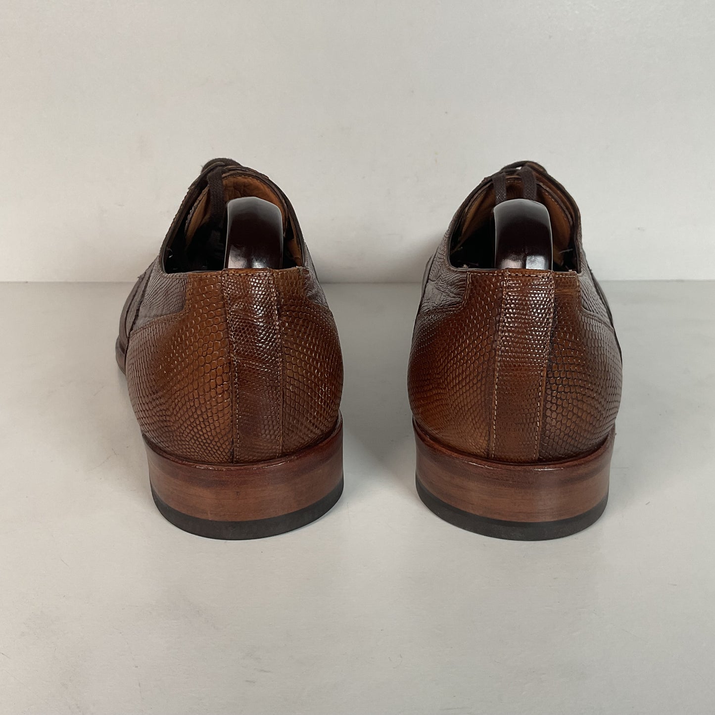 Mezlan Teju Lizard Derby Shoes Brown | Brown | Men’s 9 M