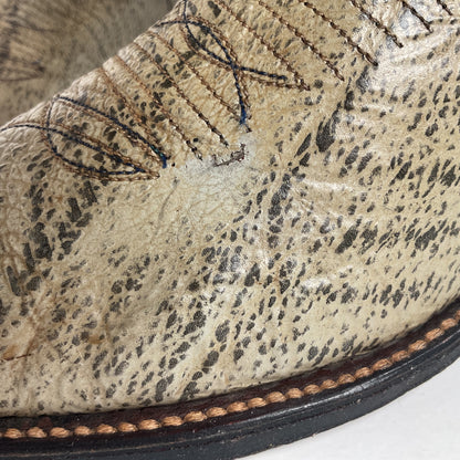 Vintage Shark Skin Cowboy Boots | Exotic | Grey | Men’s 8.5 D