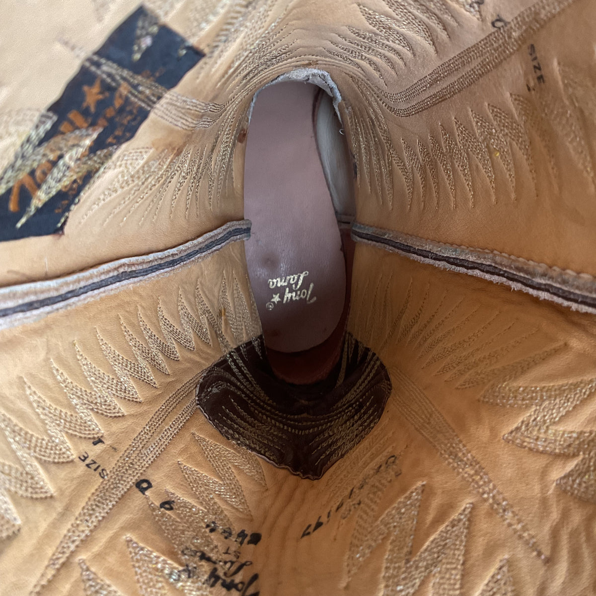 Vintage Tony Lama Elephant Cowboy Boots | Exotic | Gold Label | Men’s 9 D