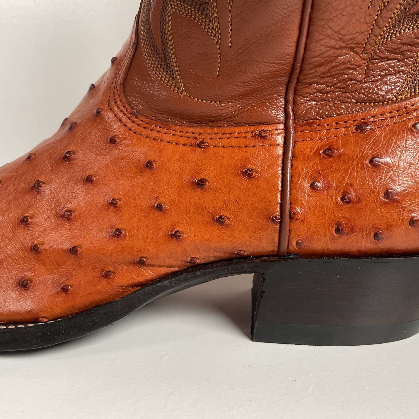 Vintage Nocona Full Quill Ostrich Cowboy Boots | USA Made | Men’s 9 E