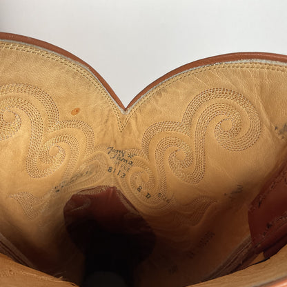 Vintage Tony Lama Python Snakeskin Cowboy Boots | Gold Label | Men’s 8 D