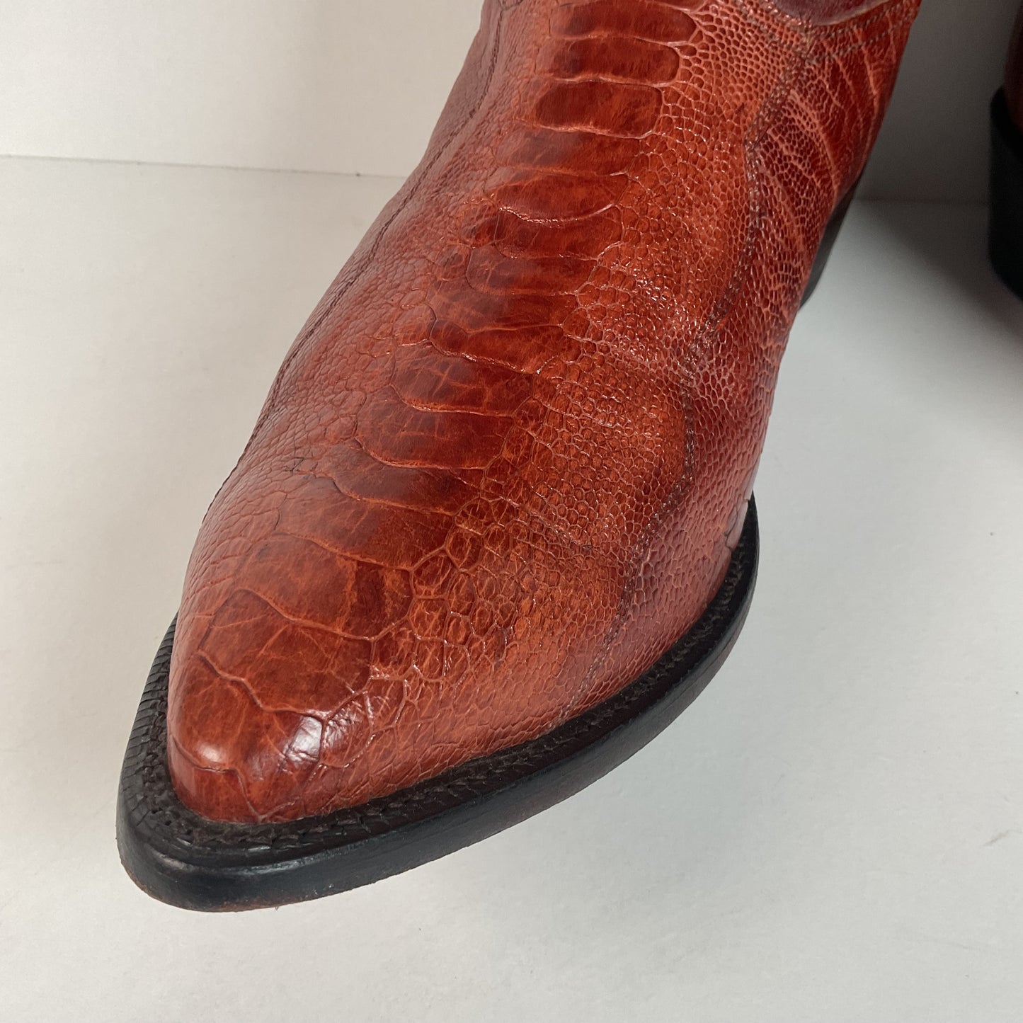Vintage Nocona Ostrich Leg Cowboy Boots | Exotic | USA Made | Men’s 15 EE
