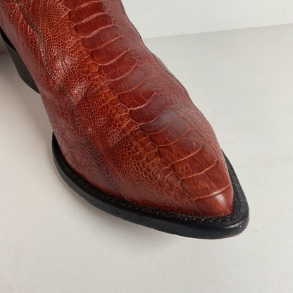 Vintage Nocona Ostrich Leg Cowboy Boots | Exotic | USA Made | Men’s 15 EE