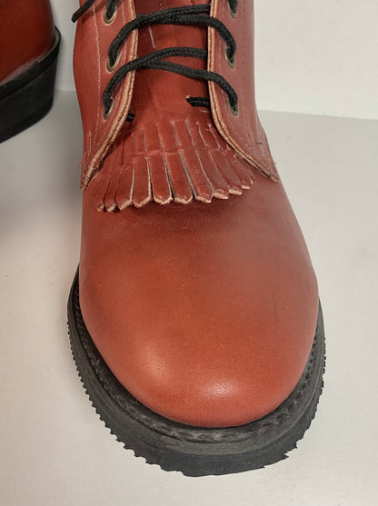 Vintage Western Packer Boots | Lace Up | USA Made | Men’s 12 D