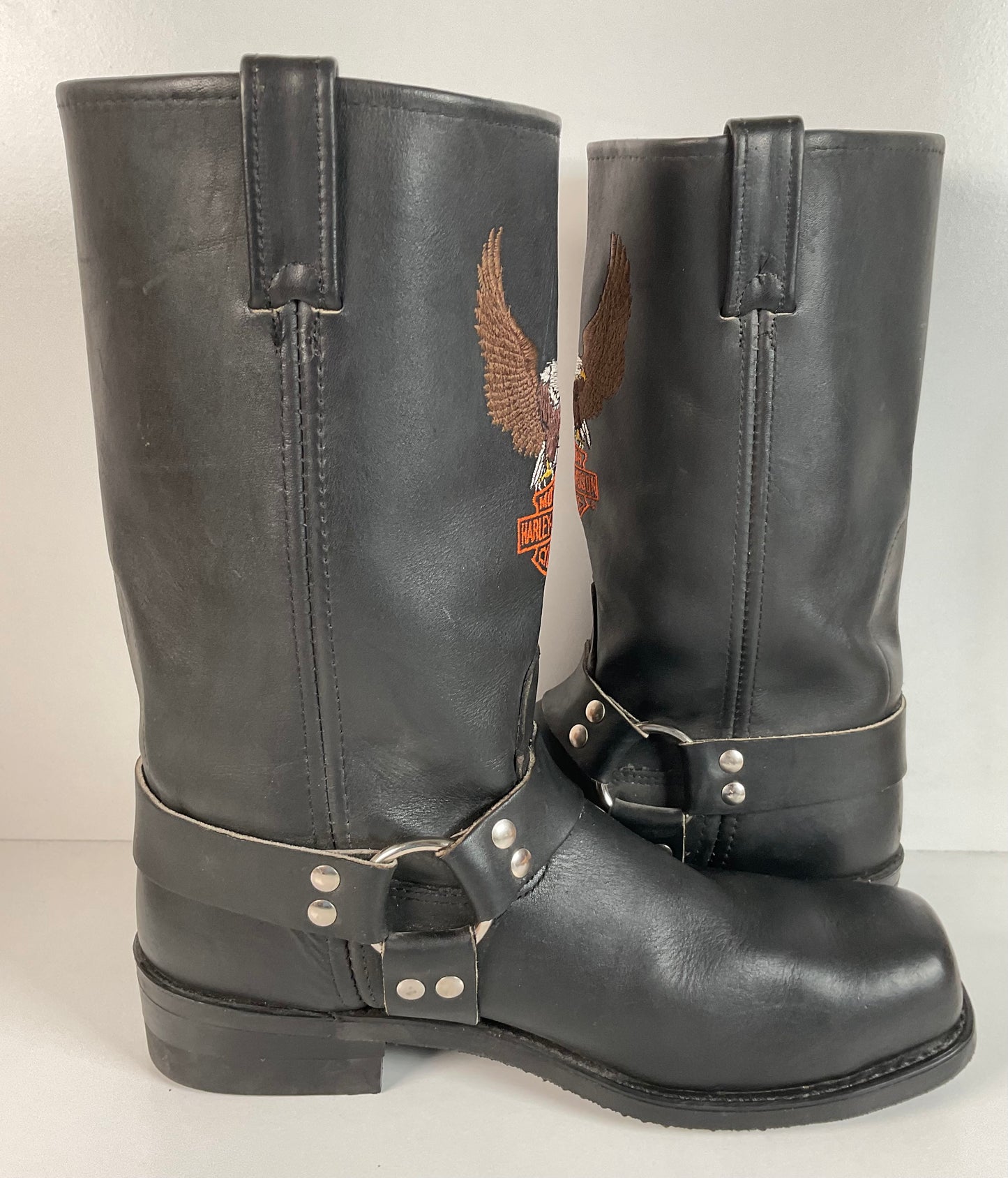 Harley Davidson Steel Toe Engineer Harness Boots 12 D O-Ring