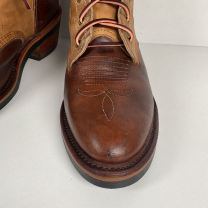 Vintage Chippewa Crazy Horse Packer Boots | USA Made | Men’s 9 D