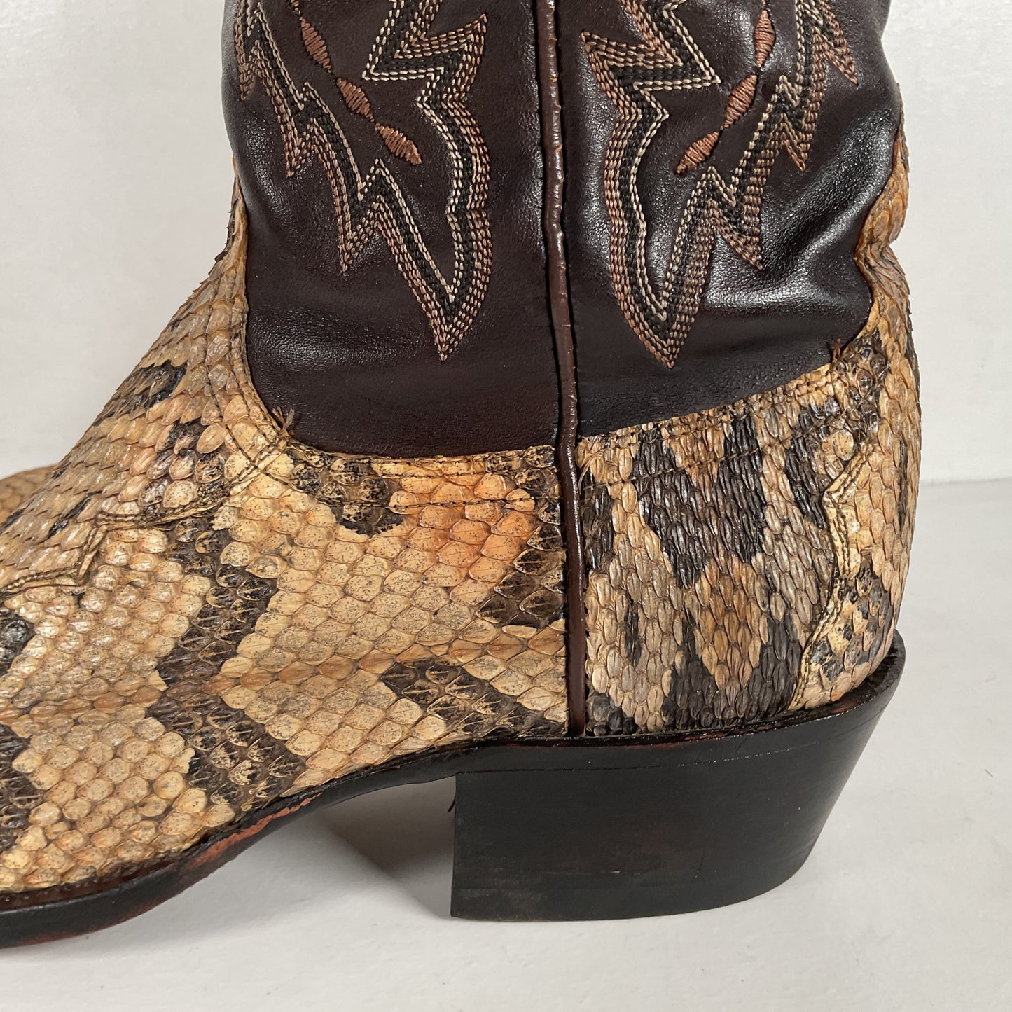 Lucchese 2000 Canebrake Rattlesnake | USA Made | Timber Snakeskin | Men’s 8 D
