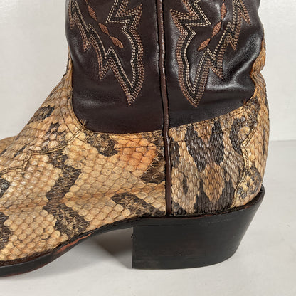 Lucchese 2000 Canebrake Rattlesnake | USA Made | Timber Snakeskin | Men’s 8 D