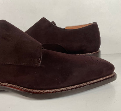 Mezlan Double Monk Strap Shoes | Custom | Nubuck Suede | Brown | Men’s 10.5 M