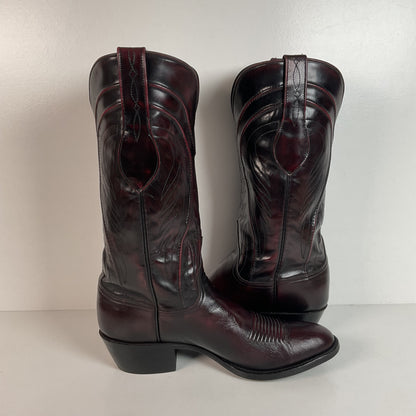 Vintage Lucchese Santini Goat Cowboy Boots | USA Made | Seville | Men’s 9 D