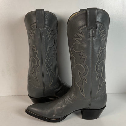 Remington Custom Cowboy Boots | USA Made | Grey | Men’s 8.5 B | Women’s 9.5