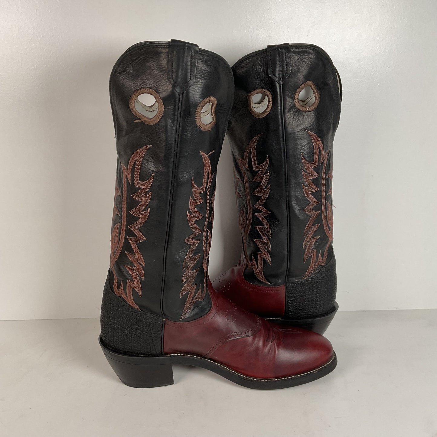 Tony Lama Renegade Buckaroo Boots | Shark Skin Heel | Exotic | USA Made | 13 B