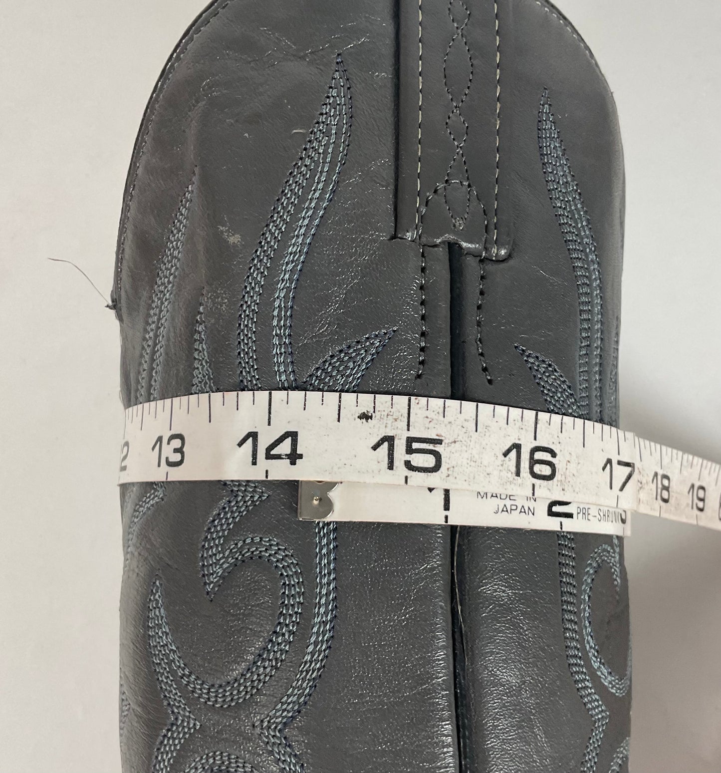 Vintage J. Chisholm Bullhide Cowboy Boots | USA Made | Grey | Men’s 8.5 D