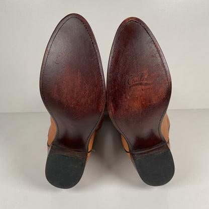 Vintage J. Chisholm Buckskin Cowboy Boots | USA Made | Men’s 13 D